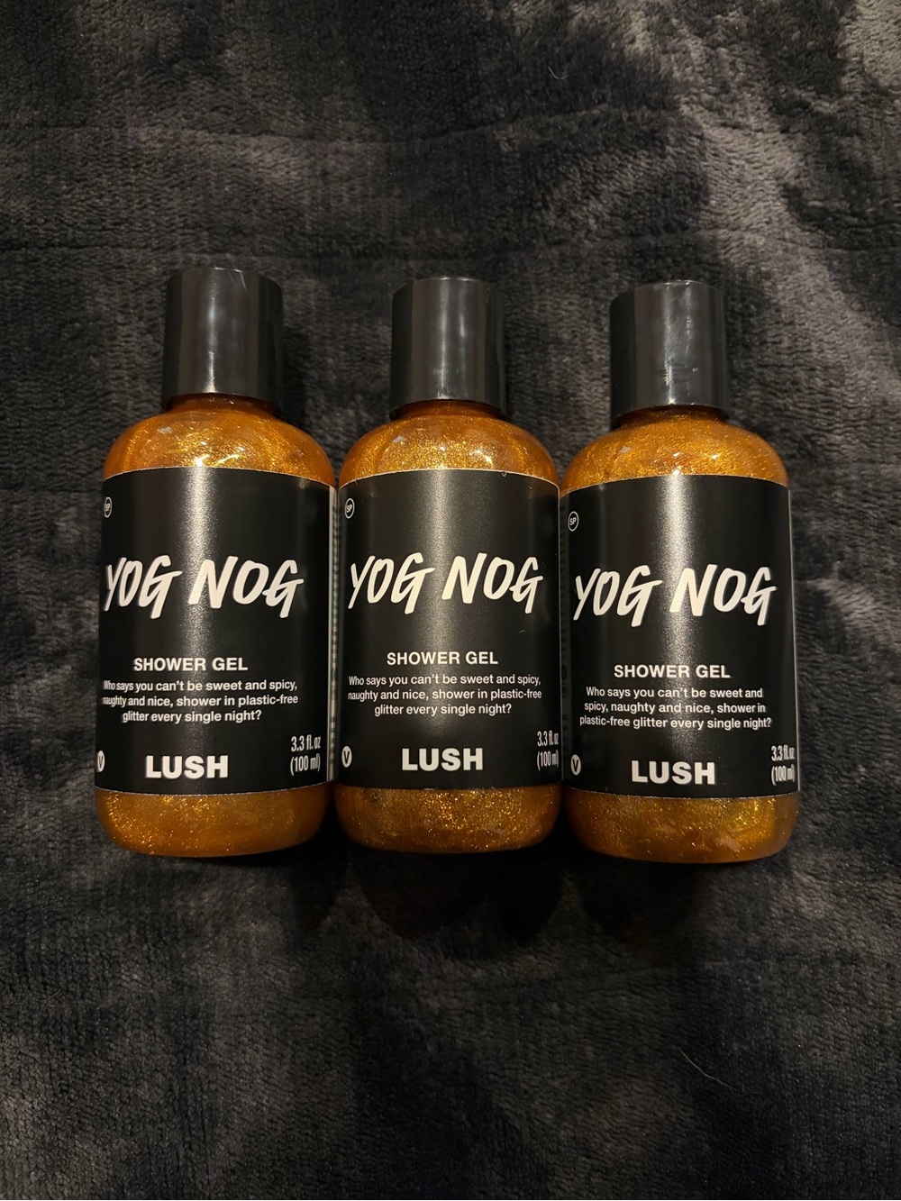 Lush Yog Nog Shower Gel - Gold Glitter